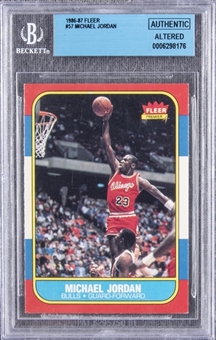 1986/87 Fleer #57 Michael Jordan Rookie Card – BGS Authentic